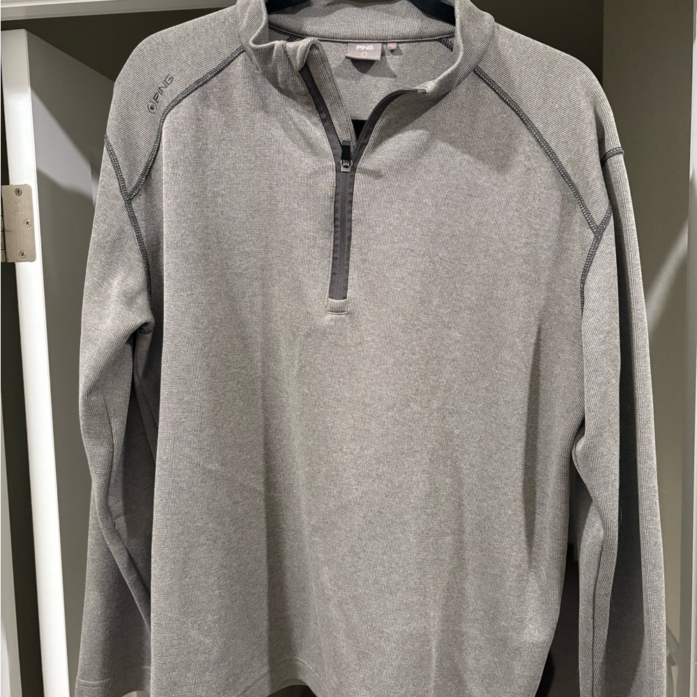 Ping Gray Quarter-Zip Pullover